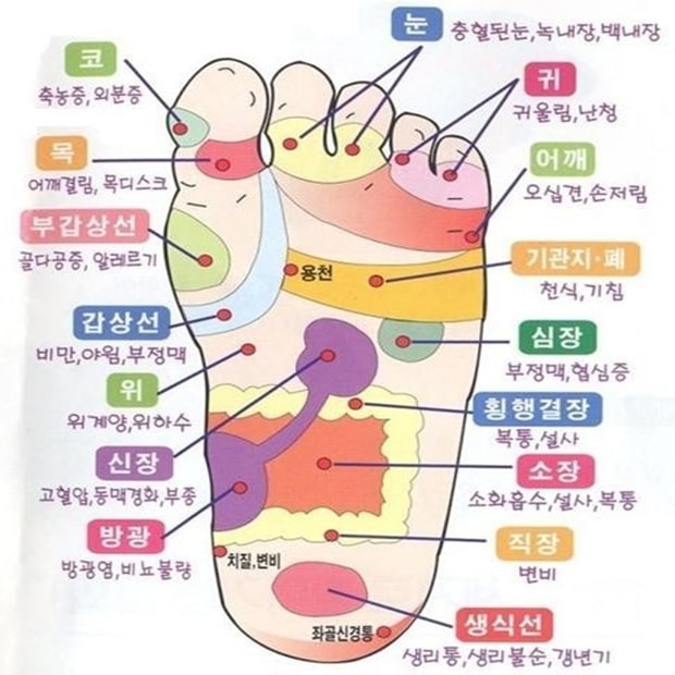 발지압 그림